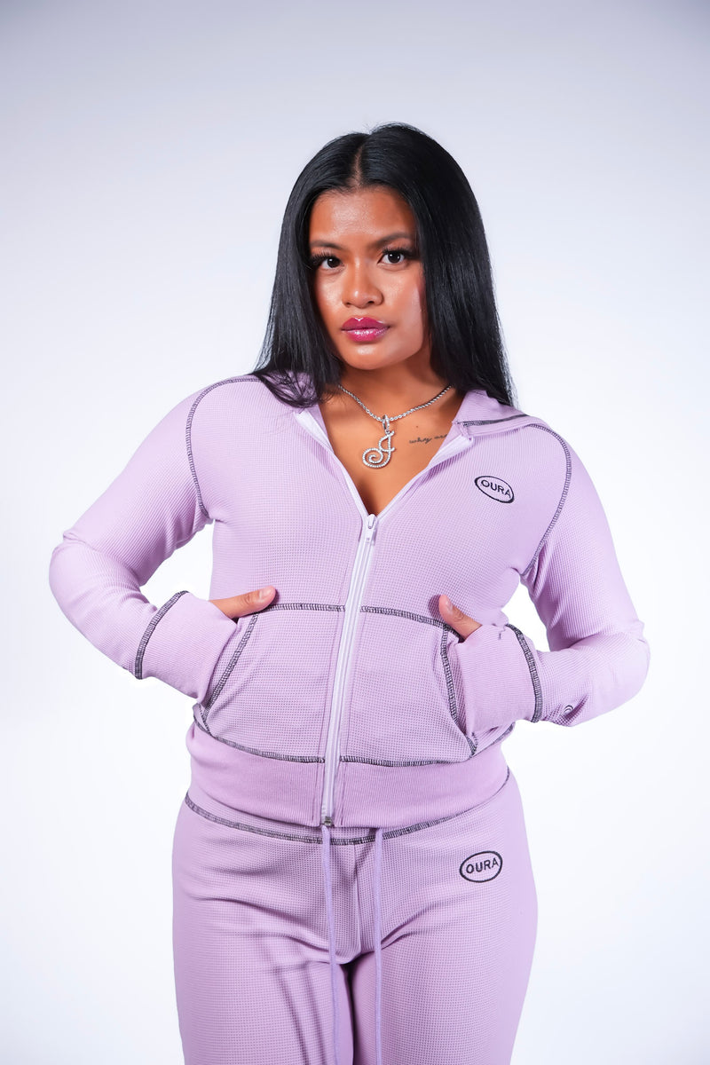 OURA WAFFLE PANTS IN MAISON LILAC